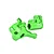 GPM Green Aluminium Fork Lug Set 2Pcs MX056-G