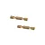 Two brass-coloured metal link bar braces for RC vehicles, shown against a plain white background.
