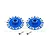 GPM Blue Aluminium 12mm (+1.5mm) Brake Disc Wheel Hexes 2Pcs BR010D/+1.5N-B