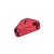A red anodized aluminium servo mount for RC cars, featuring the GPM logo and 7075 engraving on a white background.
