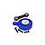 GPM Aluminium 25T Servo Horn w/ Servo Saver & Linkage - Blue MAM4025TSH-B