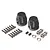 Boom Racing Black Aluminium 12mm (+16mm Offset) ProBuild Wheel Hub Adapters 2Pcs BRXT616V2