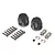 Boom Racing Black Aluminium 12mm (+12mm Offset) ProBuild Wheel Hub Adapters 2Pcs BRXT612V2