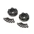 Boom Racing Black Aluminium 12mm (+1mm Offset) ProBuild Wheel Hub Adapters 2Pcs BRXT601V2