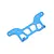 HSP Blue Aluminium Rear Upper Body Post Mounting Plate 102070