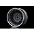 MST 1.9" 501 Off-Set Changeable Flat Silver/Silver Black Rims 4pcs 832104SBK