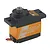 Savox SH-0257MG Plus micro digital servo with an orange aluminium middle case and black plastic top and bottom sections.