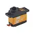 Savox SH-0350 digital micro servo with an orange aluminium middle case and black plastic top and bottom sections.
