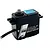 Savox SW-1210SG Plus Black Edition waterproof digital servo with metal gears and black casing against a white background.