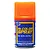 A can of Mr. Color Spray Gloss Clear Orange acrylic paint by Mr. Hobby against a white background.