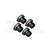 GPM Black Aluminium 24mm Wheel Hexes 4Pcs MAKX010-BK