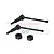 GPM Medium Carbon Steel Front CVD Driveshafts 2Pcs w/ Black Aluminium Wheel Hexes MGG048FS-BK