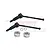 GPM Carbon Steel Front CVD Driveshafts 2Pcs w/ Silver Aluminium Wheel Hexes MGG048FS-S