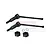GPM Medium Carbon Steel Rear CVD Driveshafts 2Pcs w/ Black Aluminium Wheel Hexes MGG059RS-BK