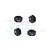 GPM Black Aluminium 12mm Wheel Hexes 4Pcs MGG010-BK