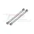 Two silver aluminium RC steering linkages from GPM Racing, featuring ball ends and engraved 7075 markings, set against a branded white background.