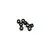 HSP Black Steel 2.5mm Nyloc Nuts 8Pcs 18038