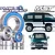 Plaig RC bearing kit for MST CMX V2, featuring various metal ball bearings with blue rubber seals alongside images of an MST RC van model.
