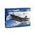 Italeri 1/72 scale F-35A Lightning II plastic model kit box featuring an illustration of the fighter jet in flight against a cloudy blue sky.