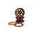 HSP 2.2" Black/Orange Beadlock Rims 2Pcs 18071