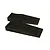 Two black unpainted 1/10 scale RC tyre slopes by Pandora RC with a grid-like surface texture.