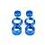 HSP Blue Aluminium Shock Cap Set 60026