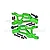 GPM Aluminium Front Lower Suspension Arms 2Pcs - Green MAM055-G