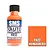 A 30ml bottle of SMS Auto Mandarin Red acrylic lacquer paint next to a color swatch square labeled PA22 Mandarin Red.