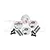 GPM Aluminium 12mm Clamping Wheel Hexes 4Pcs - Silver XV2010-S
