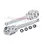GPM Aluminium Rear Suspension Arms 2Pcs w/ Larger Bearings - Silver BBX022-S