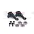 GPM Aluminium Steering Hubs 2Pcs - Black BBX021-BK