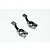 GPM Aluminium Rear Hubs 2Pcs - Black RUS022-BK
