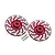 GPM Aluminium 12mm (+2mm) Brake Disc Wheel Hexes 2Pcs - Red/Silver RUS4010DX+2-R