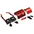 Yeah Racing Twin Tornado High Speed Fans w/ 41mm Aluminium Heat Sink - Red YA-0261RD