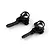 Yeah Racing Aluminium & Carbon Fibre Steering Hubs 2Pcs - Black XPTS-006BK