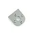 A gunmetal grey aluminium 540 size RC motor mount plate with four countersunk screw holes and a central circular opening.