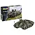 Revell 1/35 scale Raketenjagdpanzer Jaguar 1 plastic model kit box and a fully assembled, painted model tank on a white background.