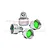 GPM Aluminium Shock Absorber Caps 4Pcs - Silver TSDP/CAP-S