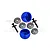 GPM 1/4 Lean Bar Wheels w/ Flanged Metal Shielded Bearings Set - Blue MX040-B