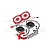 GPM Racing red aluminium adjustable motor heatsink with dual cooling fans and mounting hardware on a white background.