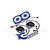 GPM Aluminium Adjustable Motor Heatsink w/ Dual Cooling Fans Set - Blue MAKX018FANC-B