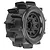 Pro-Line 2.8" Sand Paw HP Belted Tyres on Black Raid Rims - Glued Wheels 2Pcs PRO1024910