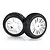 HSP 2.8" Knobby Tyres on Chrome Rims - Wheels 2Pcs 85746A