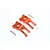 GPM Aluminium Rear Hubs 2Pcs - Orange MAG022-OR