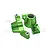 GPM Aluminium Rear Hubs 2Pcs - Green TXMS022-G