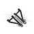 GPM Aluminium Front Upper Suspension Arms 2Pcs - Black UDR054-BK