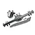 GPM Aluminium Rear Differential/Axle Housing w Carrier - Grey Silver UDR013-GS