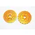 GPM Aluminium Front 24mm Claw Wheel Hex w/ 3mm Offset 2Pcs - Orange TXM006F/DISK-OR