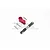 GPM Aluminium 25T Servo Horn & Stainless Steel Steering Linkage Set - Red TXMS16025T-R