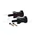 GPM Hardened Steel +15mm Wheel Hex Extenders 2Pcs - Black RK010F/R+15M-BK